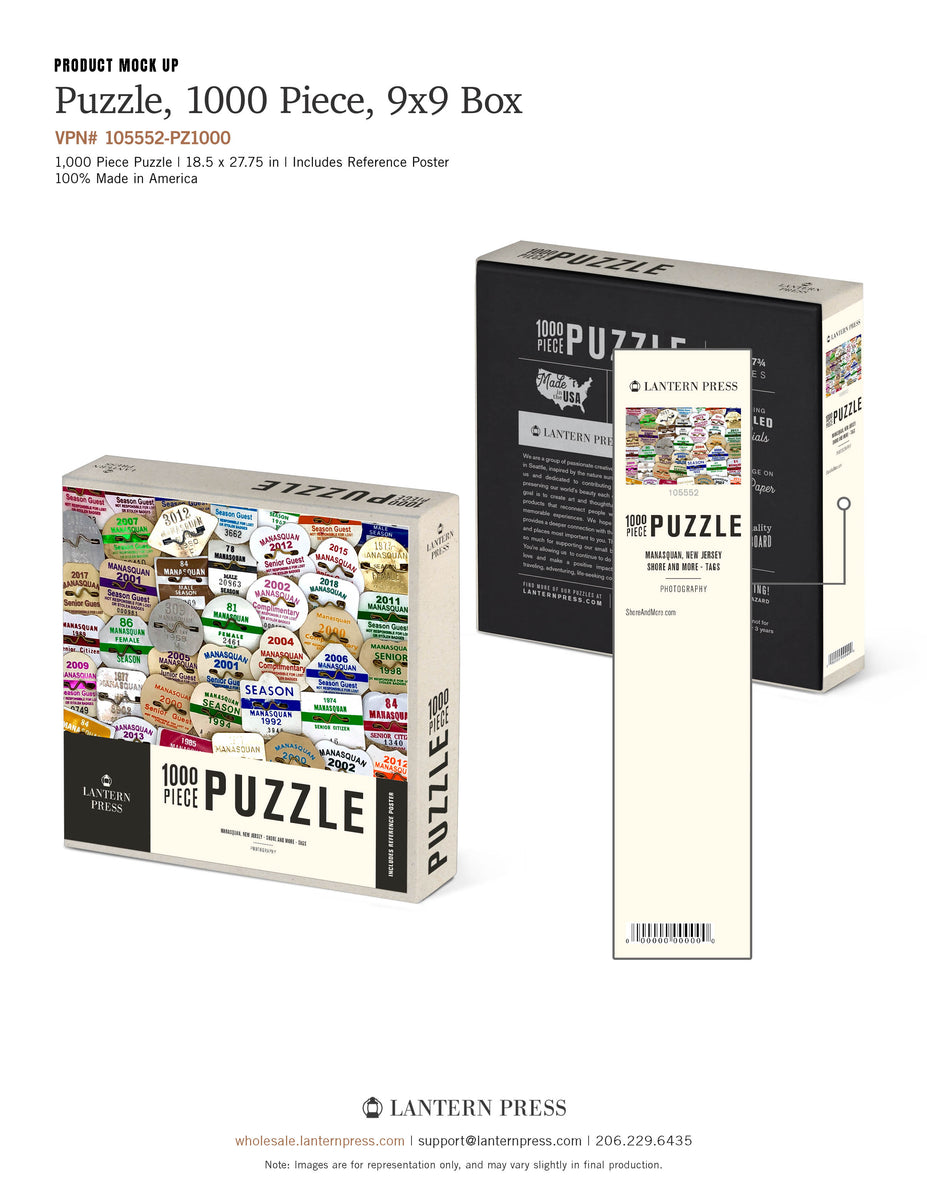 Manasquan Beach Badge Puzzle – Shore And More