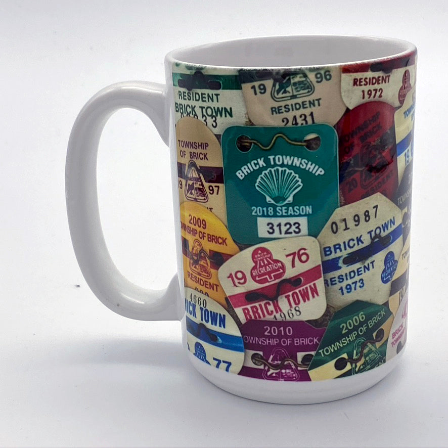 Coffee Mug Brick Beach Badges Shore And More