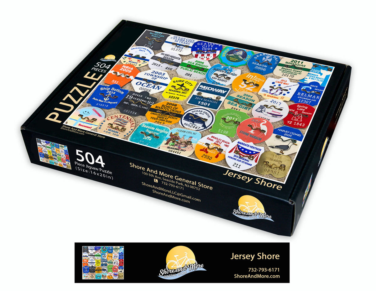 Jersey Shore Beach Badge/Tag Puzzle Shore And More
