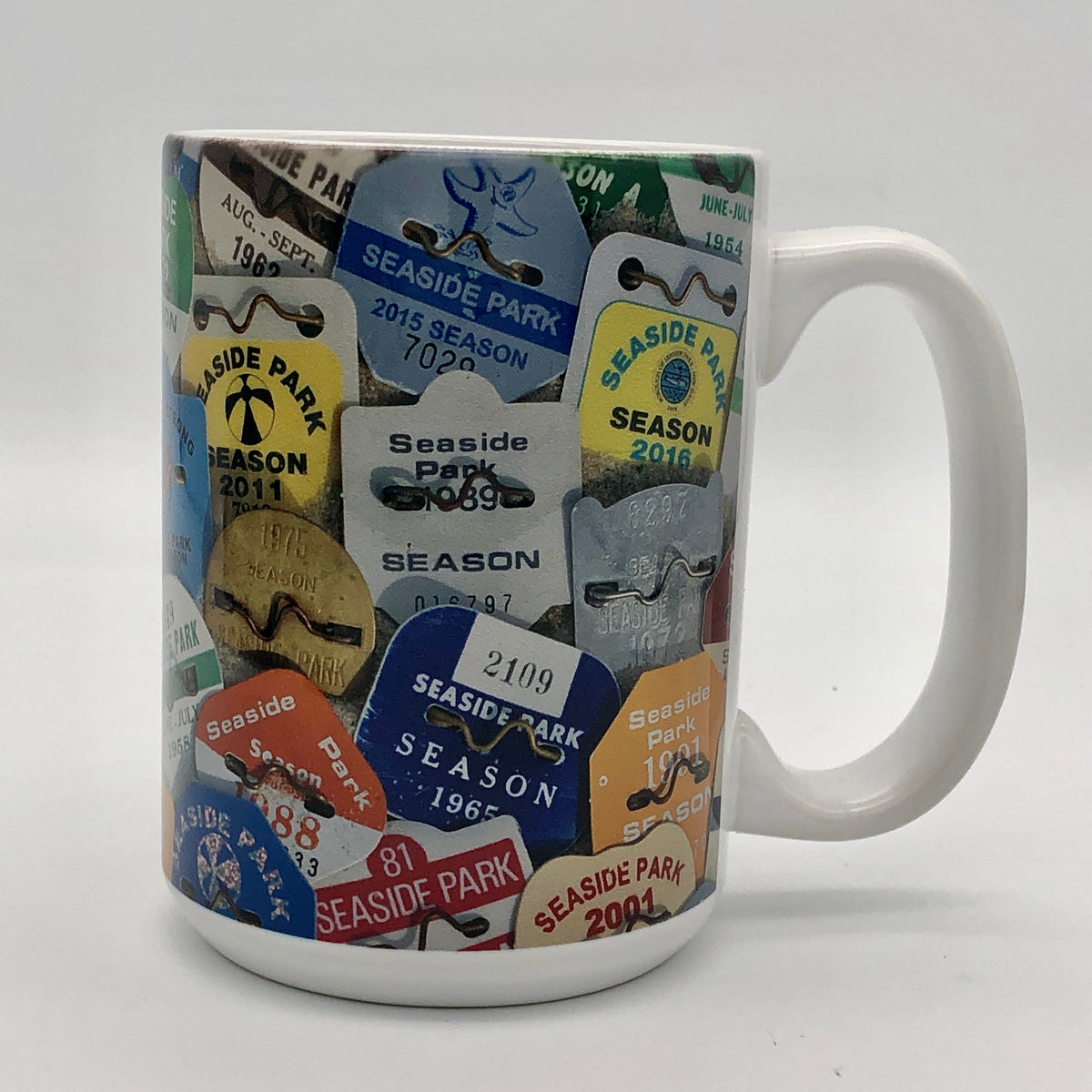 Coffee Mug Seaside Park Beach Badges Shore And More