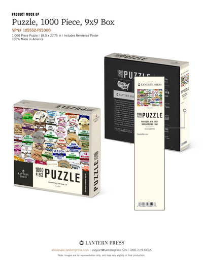 Manasquan Beach Badge Puzzle *Pre-Order May* – Shore And More