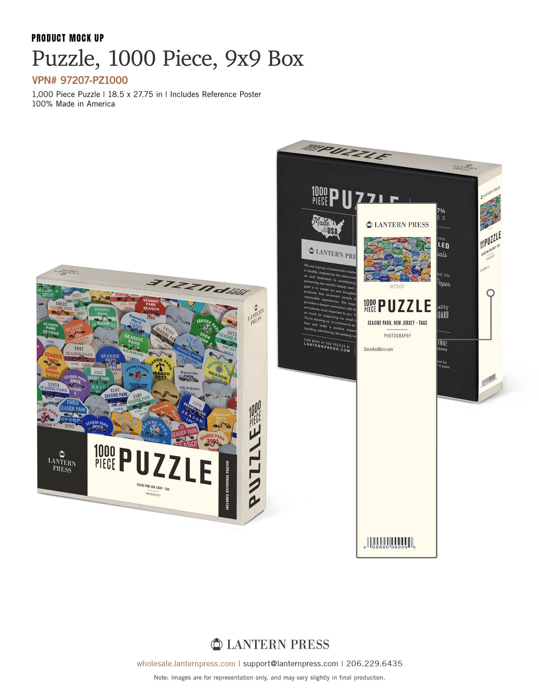 Seaside Park Beach Badge Puzzle *Pre-Order May* – Shore And More