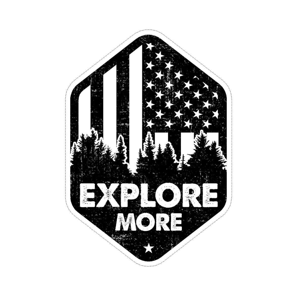 Sticker - Explore More Flag – Shore And More