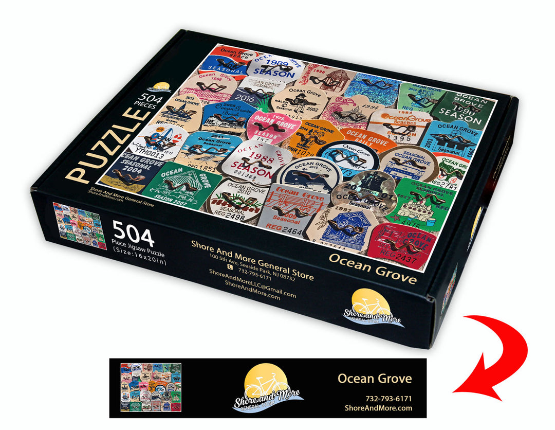 Lavallette Beach Badge Puzzle – Shore And More