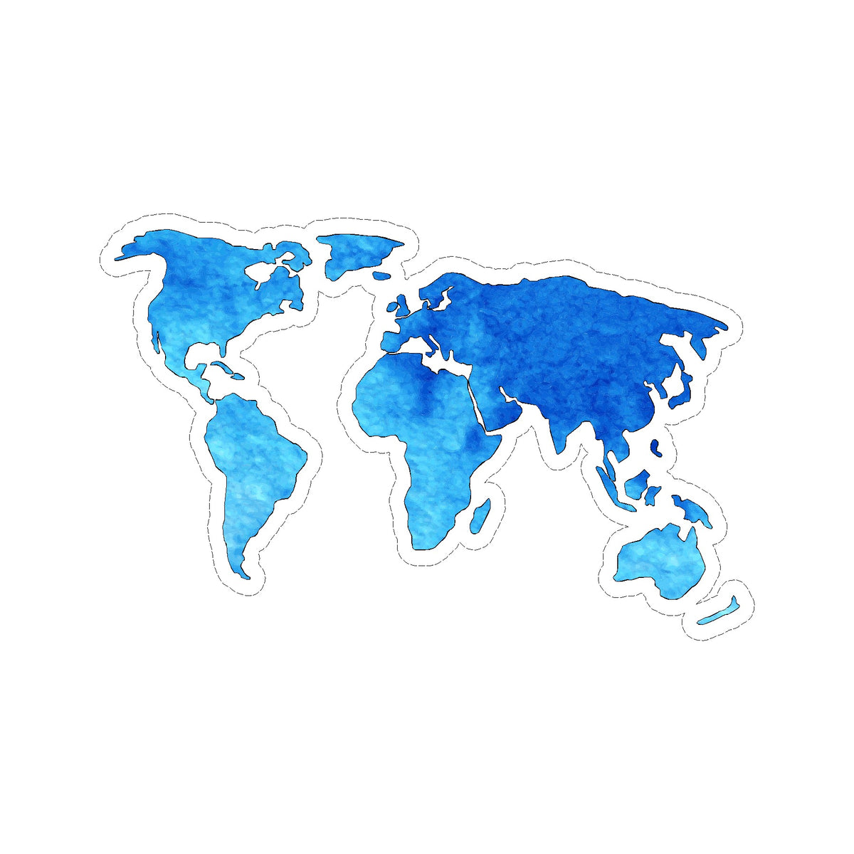 Sticker - World Map – Shore And More