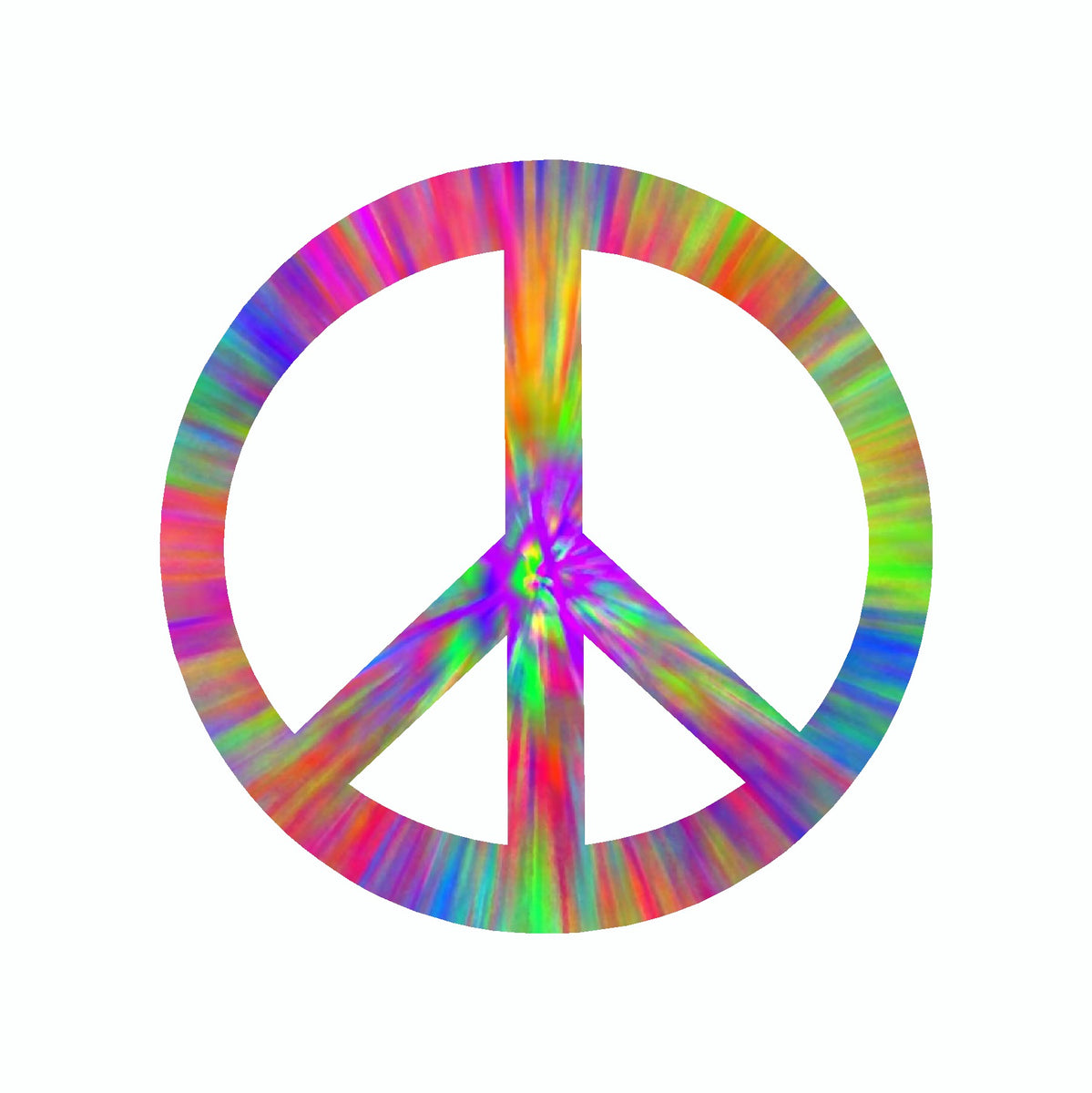 Sticker - Peace Sign Tye Dye – Shore And More